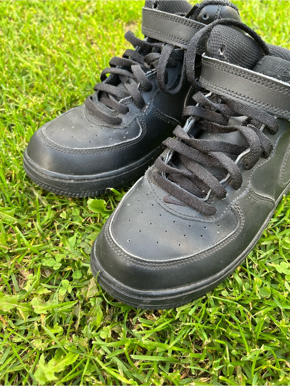 Nike Kids Black High-Top Sneakers